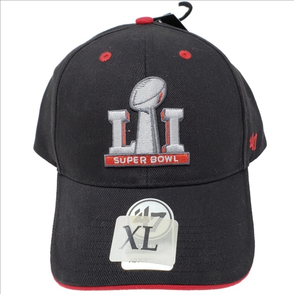 Rare! NFL Licensed SUPER BOWL 51 NFL Snap-Back Hat/Cap 47 Brand New w/Tag XL - Picture 1 of 8
